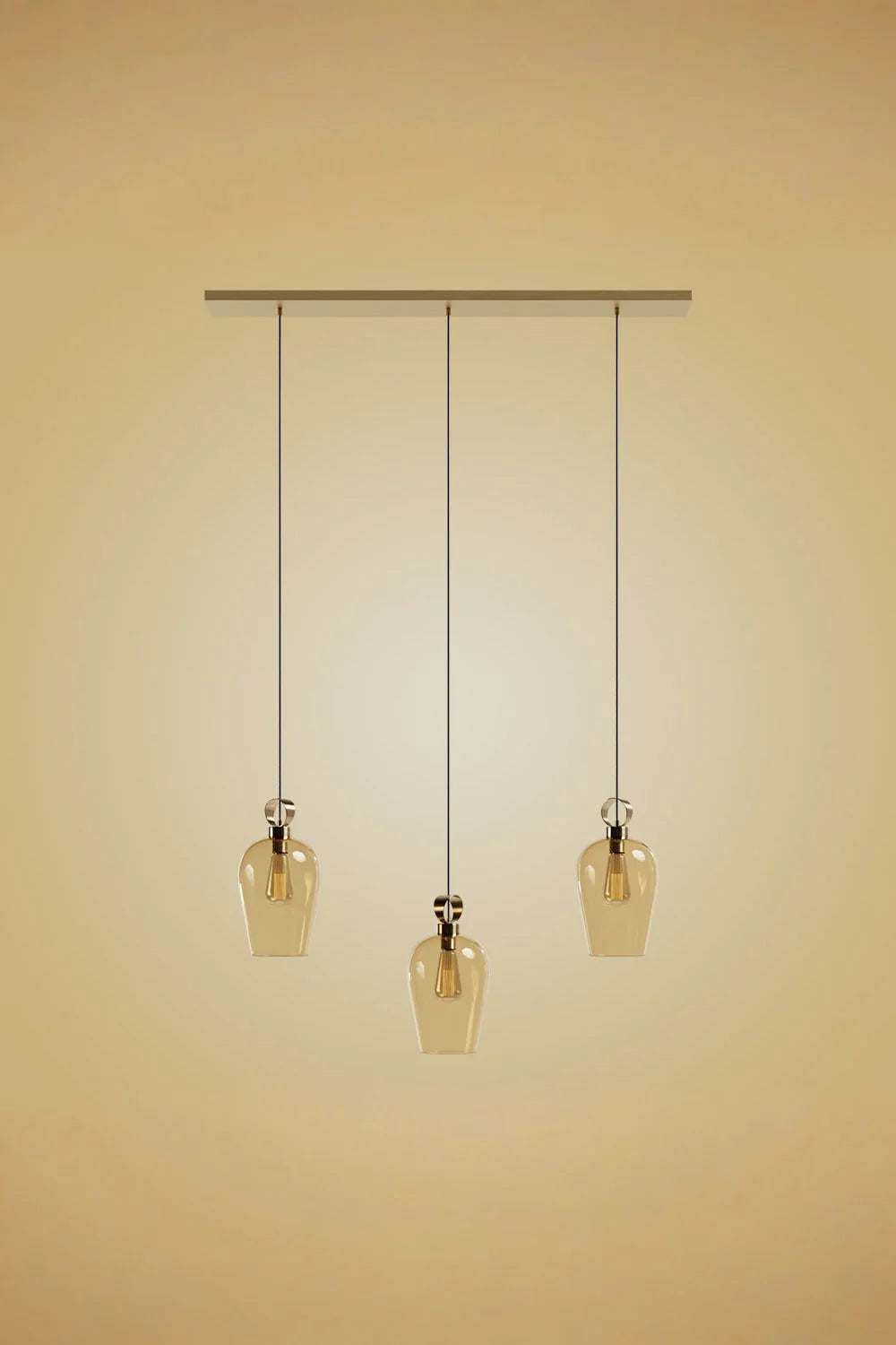 Atolye Store-Disko Üçlü Set Vazo Large Cam-Avize-2-Milagron.com