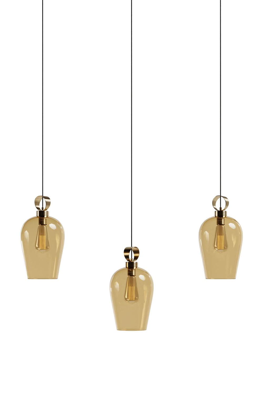 Atolye Store-Disko Üçlü Set Vazo Large Cam-Avize-6-Milagron.com