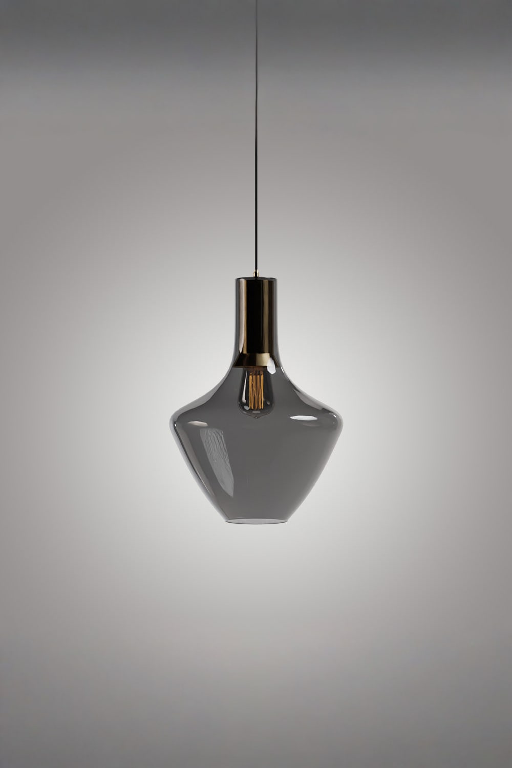 Atolye Store-Fungi Beykoz Cam Sarkıt Füme / Pirinç-Avize-1-Milagron.com