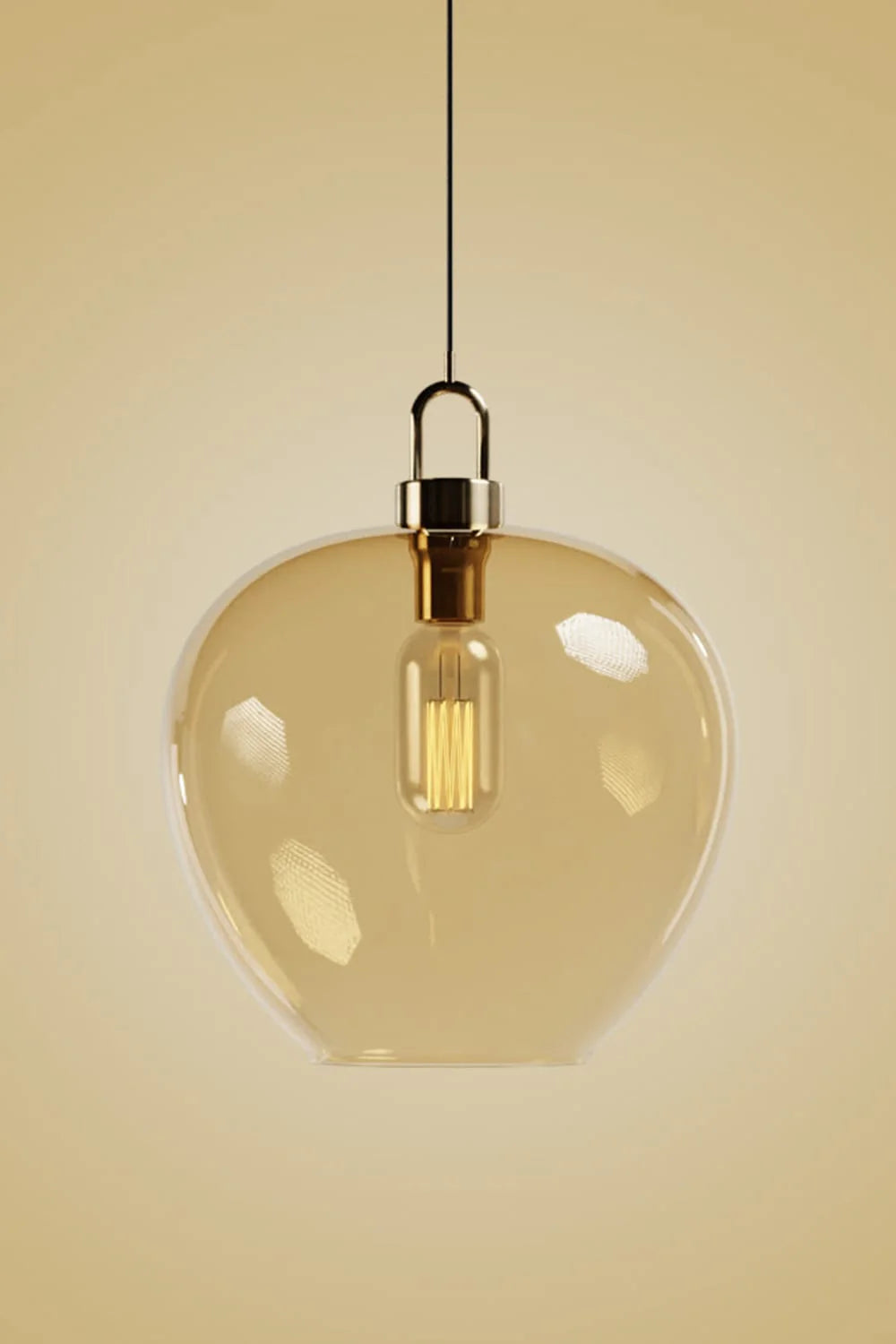 Atolye Store-Fungi Elma Amber Sarkıt-Avize-1-Milagron.com