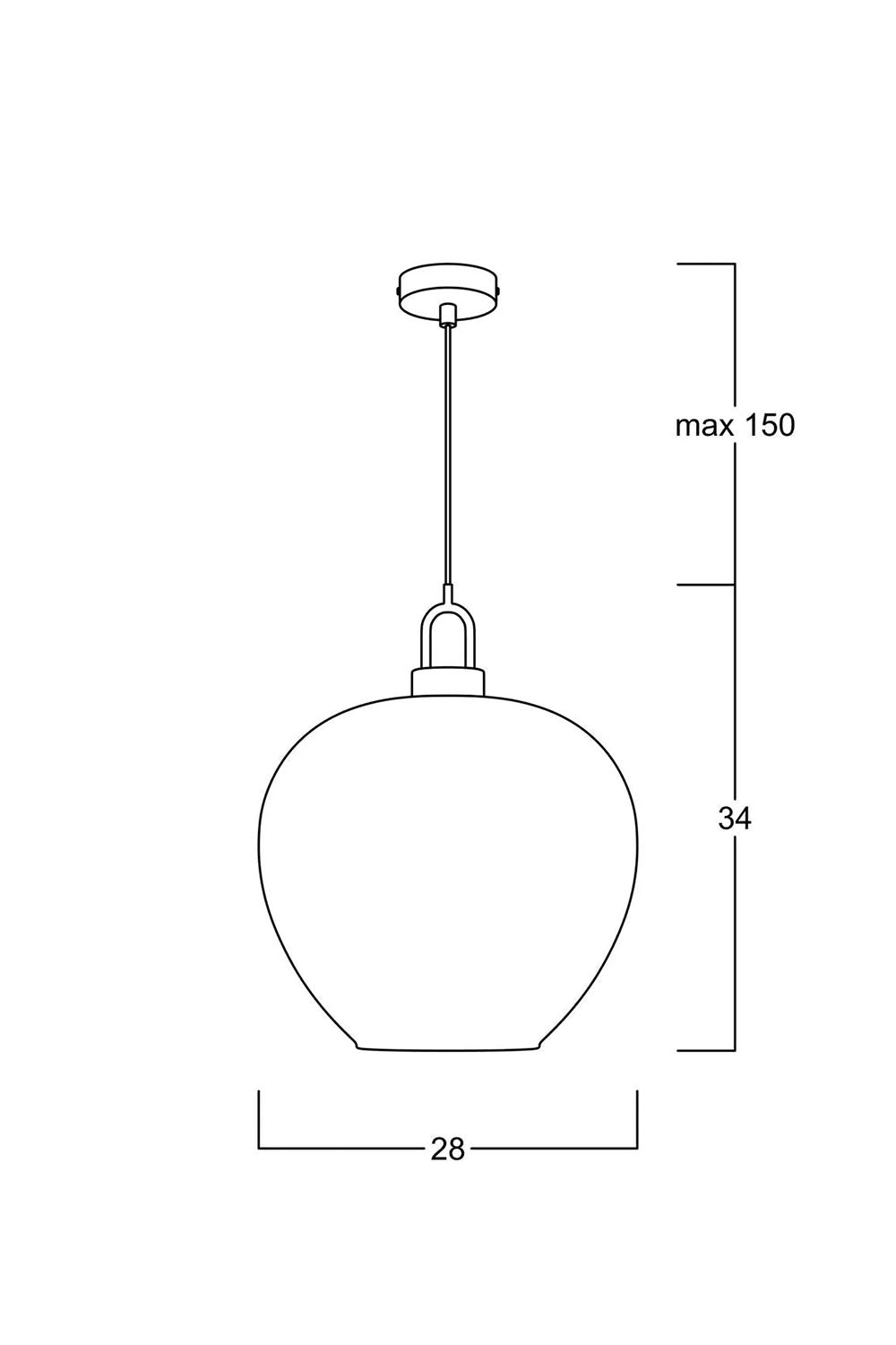 Atolye Store-Fungi Elma Amber Sarkıt-Avize-5-Milagron.com