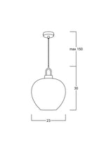 Atolye Store-Fungi Elma Amber Sarkıt-Avize-6-Milagron.com