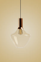 Atolye Store-Fungi Mantar Cam Sarkıt Amber/Bakır-Avize-1-Milagron.com