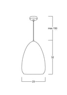 Atolye Store-Fungi Yumurta Füme Sarkıt-Avize-5-Milagron.com