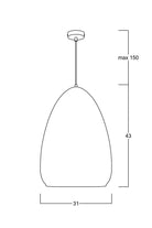 Atolye Store-Fungi Yumurta Füme Sarkıt-Avize-6-Milagron.com