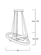 Atolye Store-Galaksi Altıgen Pirinç Lineer Avize-Avize-5-Milagron.com