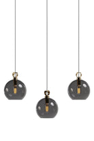 Atolye Store-Globe Pirinç Detaylı Üçlü Set Lineer-Avize-9-Milagron.com