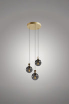 Atolye Store-Globe Pirinç Detaylı üçlü Set Yuvarlak-Avize-1-Milagron.com