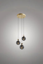 Atolye Store-Globe Pirinç Detaylı Üçlü Set Yuvarlak-Avize-1-Milagron.com