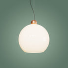 Atolye Store-Globe Sarkıt Mat Bakır Parlak Beyaz 20 Cm-Avize-10-Milagron.com