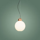 Atolye Store-Globe Sarkıt Mat Bakır Parlak Beyaz 20 Cm-Avize-2-Milagron.com