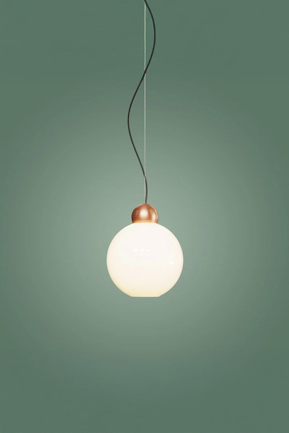 Atolye Store-Globe Sarkıt Mat Bakır Parlak Beyaz 20 Cm-Avize-2-Milagron.com