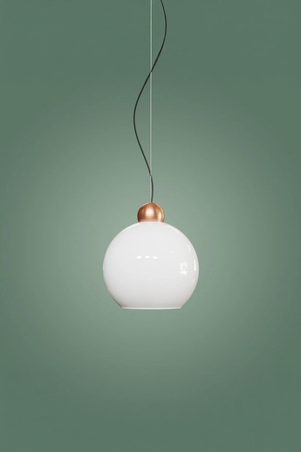 Atolye Store-Globe Sarkıt Mat Bakır Parlak Beyaz 20 Cm-Avize-3-Milagron.com