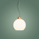 Atolye Store-Globe Sarkıt Mat Bakır Parlak Beyaz 20 Cm-Avize-4-Milagron.com