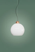 Atolye Store-Globe Sarkıt Mat Bakır Parlak Beyaz 20 Cm-Avize-5-Milagron.com