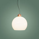 Atolye Store-Globe Sarkıt Mat Bakır Parlak Beyaz 20 Cm-Avize-6-Milagron.com