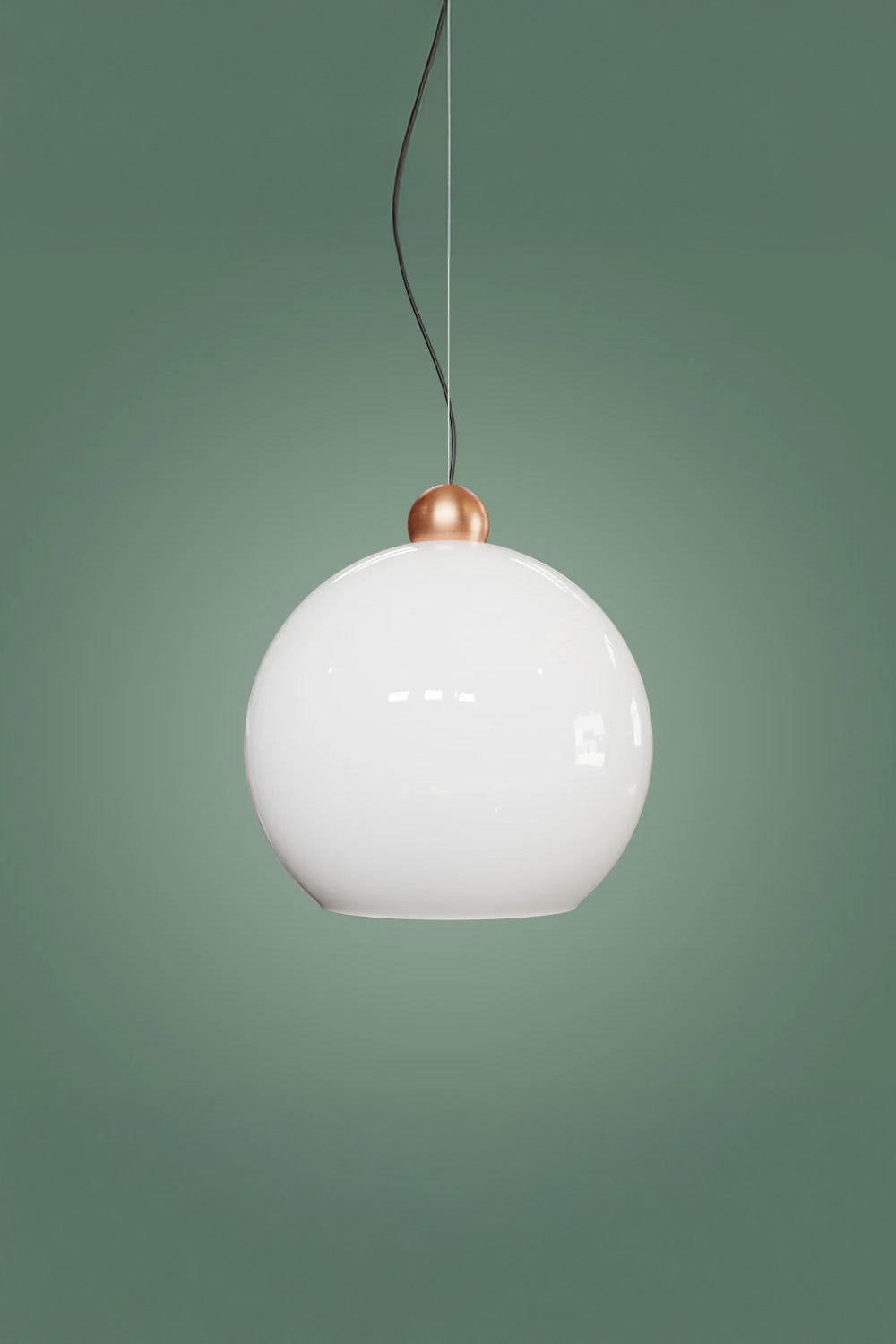 Atolye Store-Globe Sarkıt Mat Bakır Parlak Beyaz 20 Cm-Avize-7-Milagron.com