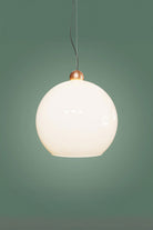 Atolye Store-Globe Sarkıt Mat Bakır Parlak Beyaz 20 Cm-Avize-8-Milagron.com