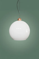 Atolye Store-Globe Sarkıt Mat Bakır Parlak Beyaz 20 Cm-Avize-9-Milagron.com