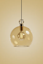 Atolye Store-Globe Sarkıt Mat Pirinç Bal 30 Cm-Avize-1-Milagron.com