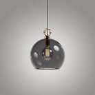 Atolye Store-Globe Sarkıt Mat Pirinç Füme-Avize-2-Milagron.com