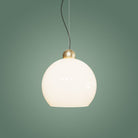 Atolye Store-Globe Sarkıt Mat Pirinç Parlak Beyaz-Avize-10-Milagron.com