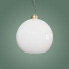 Atolye Store-Globe Sarkıt Mat Pirinç Parlak Beyaz-Avize-3-Milagron.com