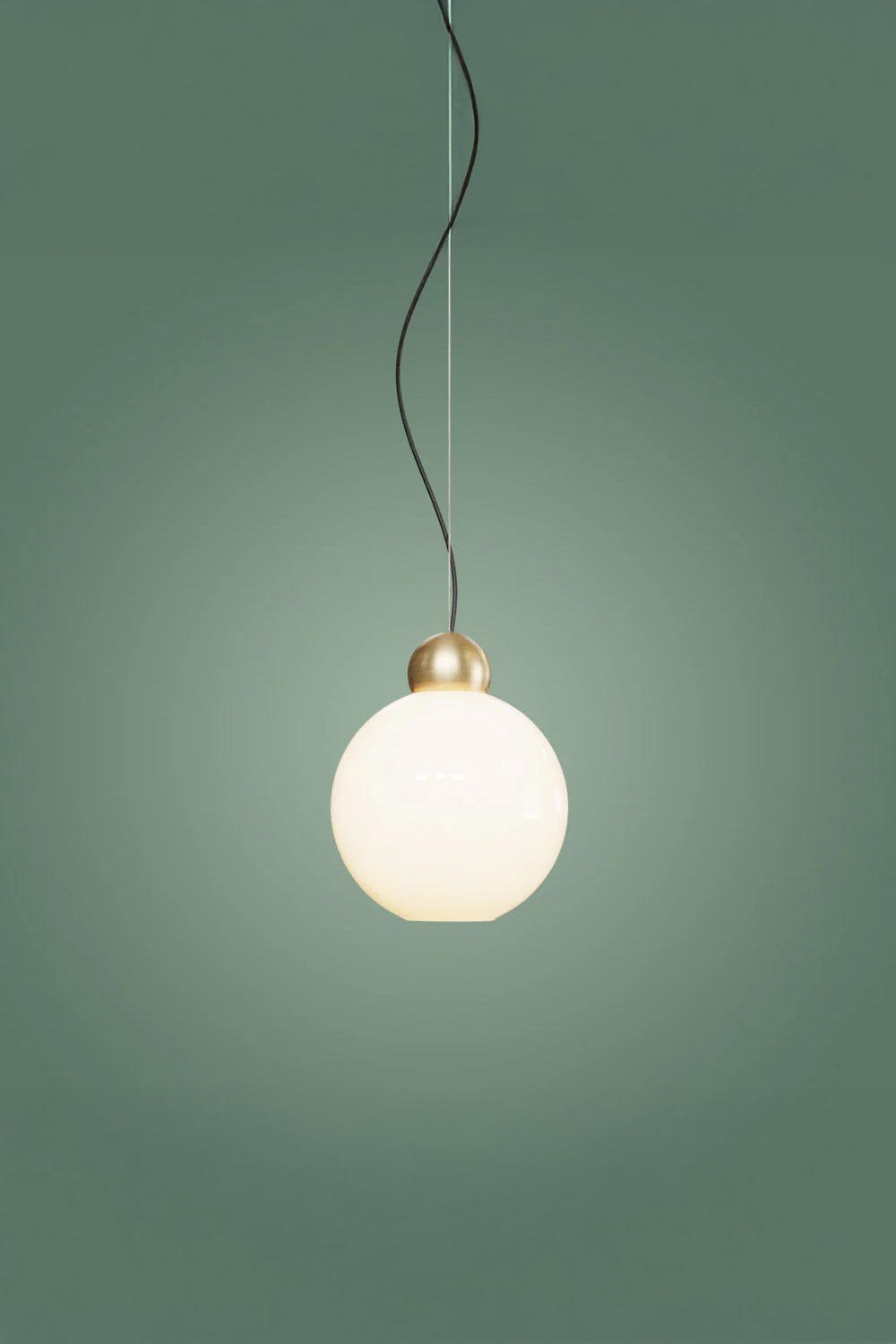 Atolye Store-Globe Sarkıt Mat Pirinç Parlak Beyaz-Avize-5-Milagron.com