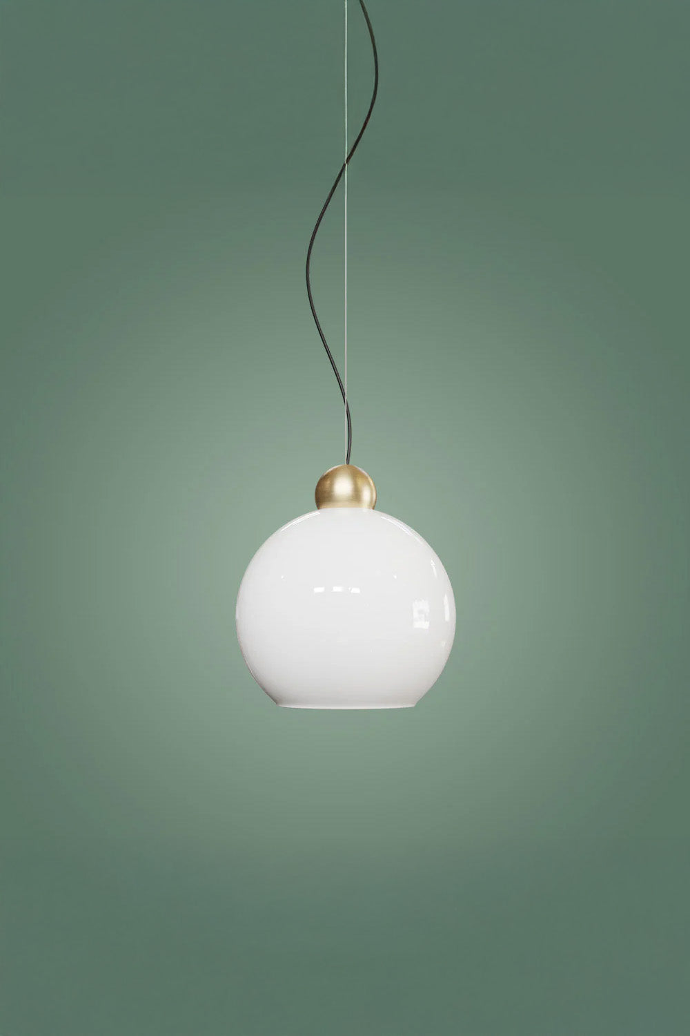 Atolye Store-Globe Sarkıt Mat Pirinç Parlak Beyaz-Avize-6-Milagron.com