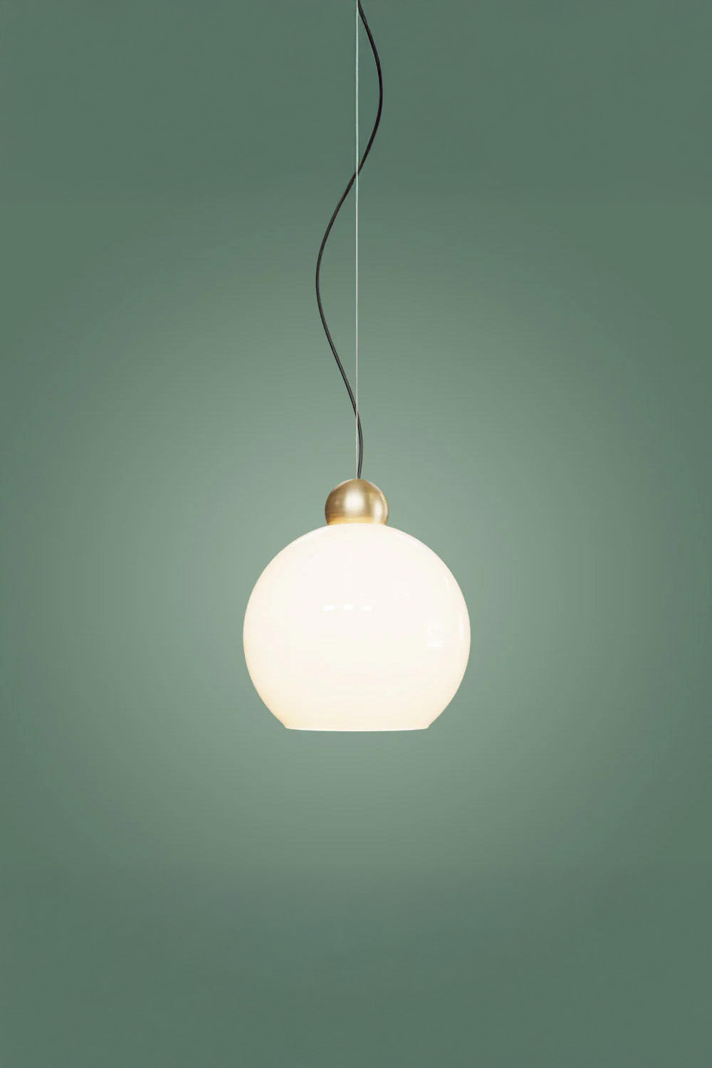 Atolye Store-Globe Sarkıt Mat Pirinç Parlak Beyaz-Avize-7-Milagron.com