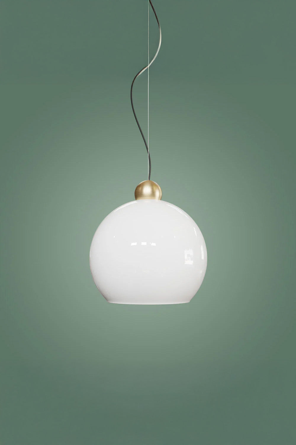 Atolye Store-Globe Sarkıt Mat Pirinç Parlak Beyaz-Avize-8-Milagron.com