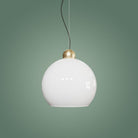 Atolye Store-Globe Sarkıt Mat Pirinç Parlak Beyaz-Avize-9-Milagron.com