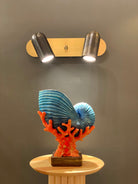 Atolye Store-İkili Lazer Spot Serisi / Mat Pirinç-Avize-7-Milagron.com