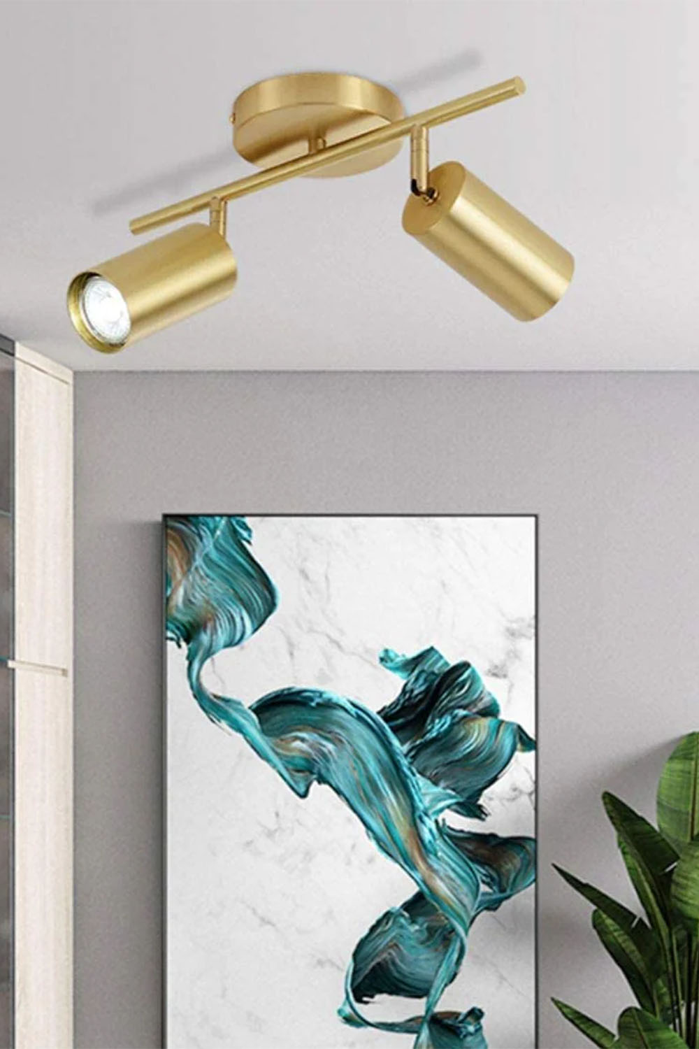 Atolye Store-Kovan Spot 3'lü Mat Pirinç-Avize-8-Milagron.com