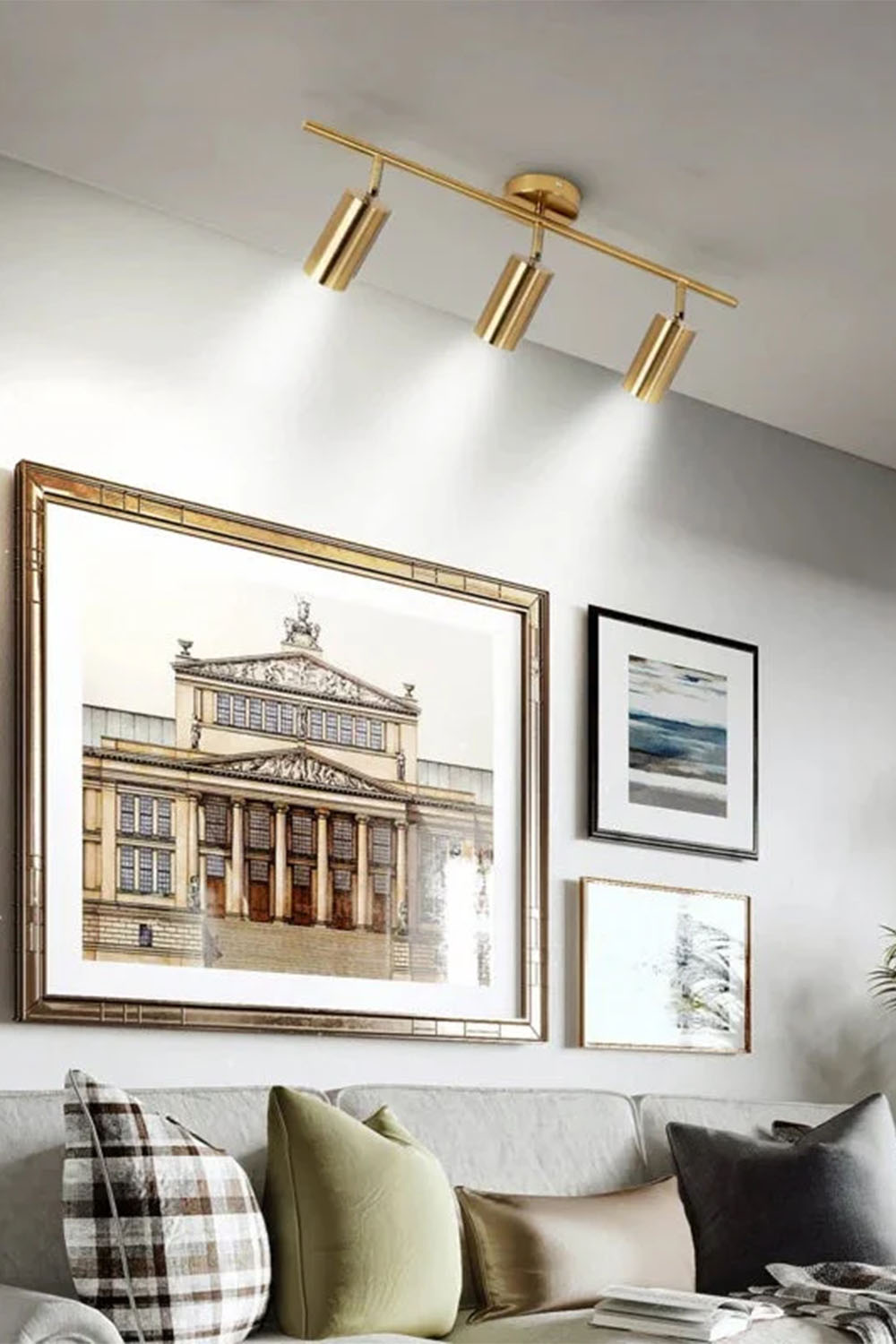 Atolye Store-Kovan Spot 3'lü Mat Pirinç-Avize-9-Milagron.com