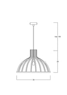 Atolye Store-Lungo Ahşap Sarkıt Serisi Model 1-Avize-7-Milagron.com