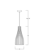 Atolye Store-Lungo Ahşap Sarkıt Serisi Model 1-Avize-9-Milagron.com