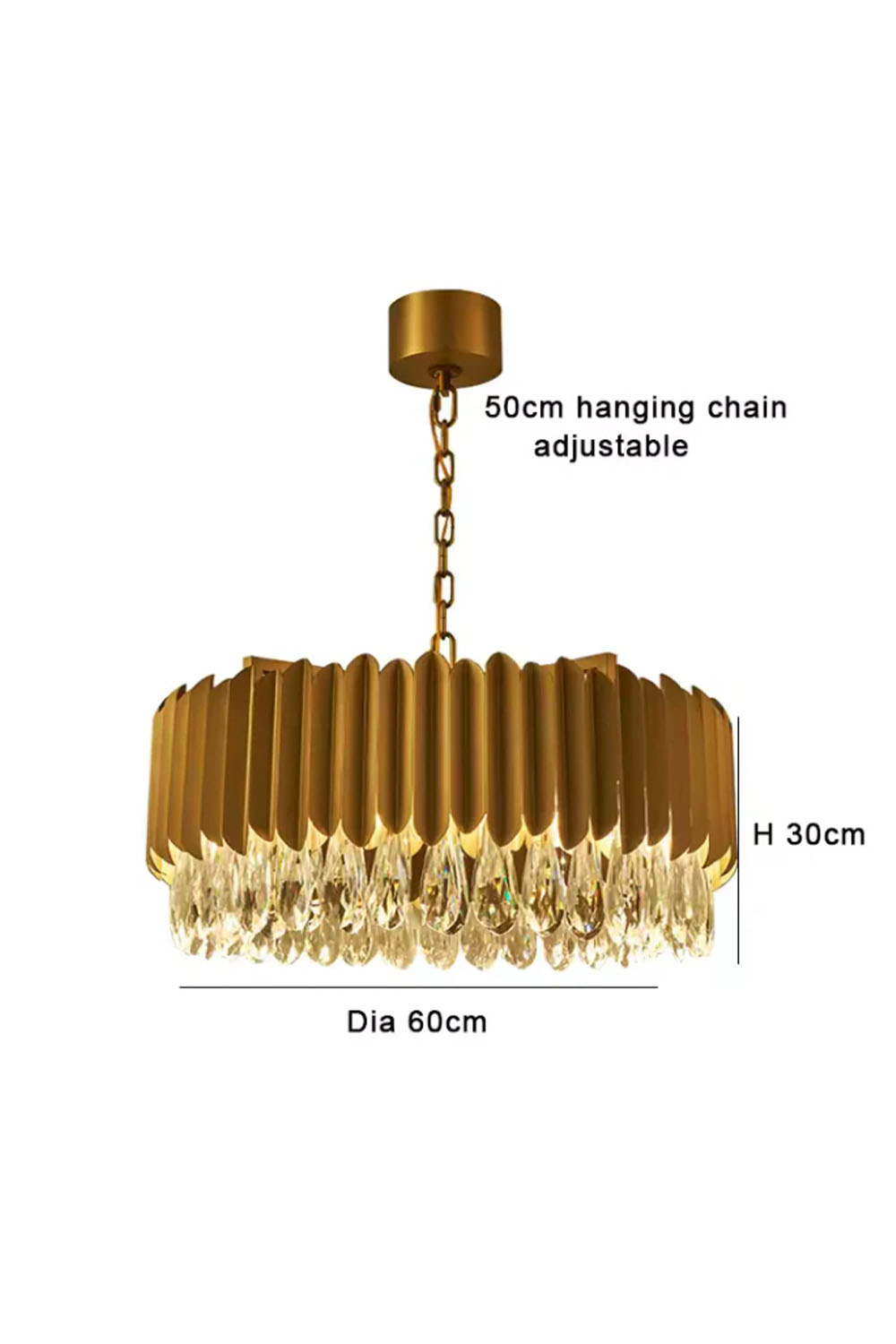 Atolye Store-Mızraklı Pirinç Eskitme Avize-Avize-3-Milagron.com