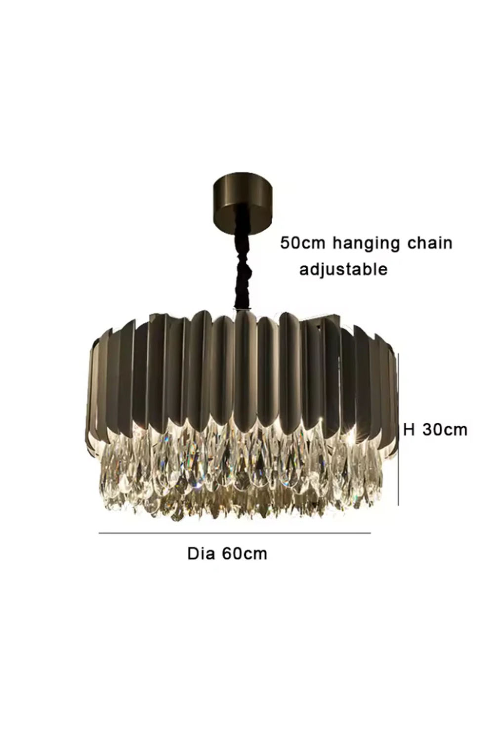 Atolye Store-Mızraklı Platin Siyah Avize-Avize-5-Milagron.com