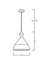 Atolye Store-Oba Konik Latte-Avize-5-Milagron.com