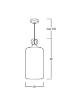 Atolye Store-Otto Cam Sarkıt Füme Iii-Avize-3-Milagron.com
