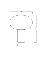 Atolye Store-Otto Siyah Mermer Masa Lambası-Masa Lambası-5-Milagron.com