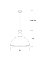 Atolye Store-Rainbow Large Kahverengi-Avize-7-Milagron.com