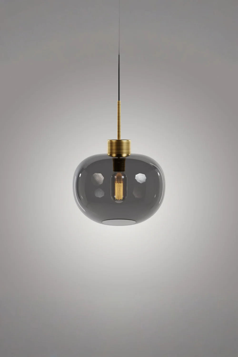 Atolye Store-Riga Cam Sarkıt Füme-Avize-1-Milagron.com