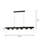 Atolye Store-Rumeli Yuvarlak Spotlu Lineer Avize-5-Milagron.com