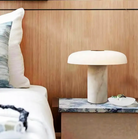 Atolye Store-Sky Mermer Masa Lambası Beyaz-Masa Lambası-3-Milagron.com