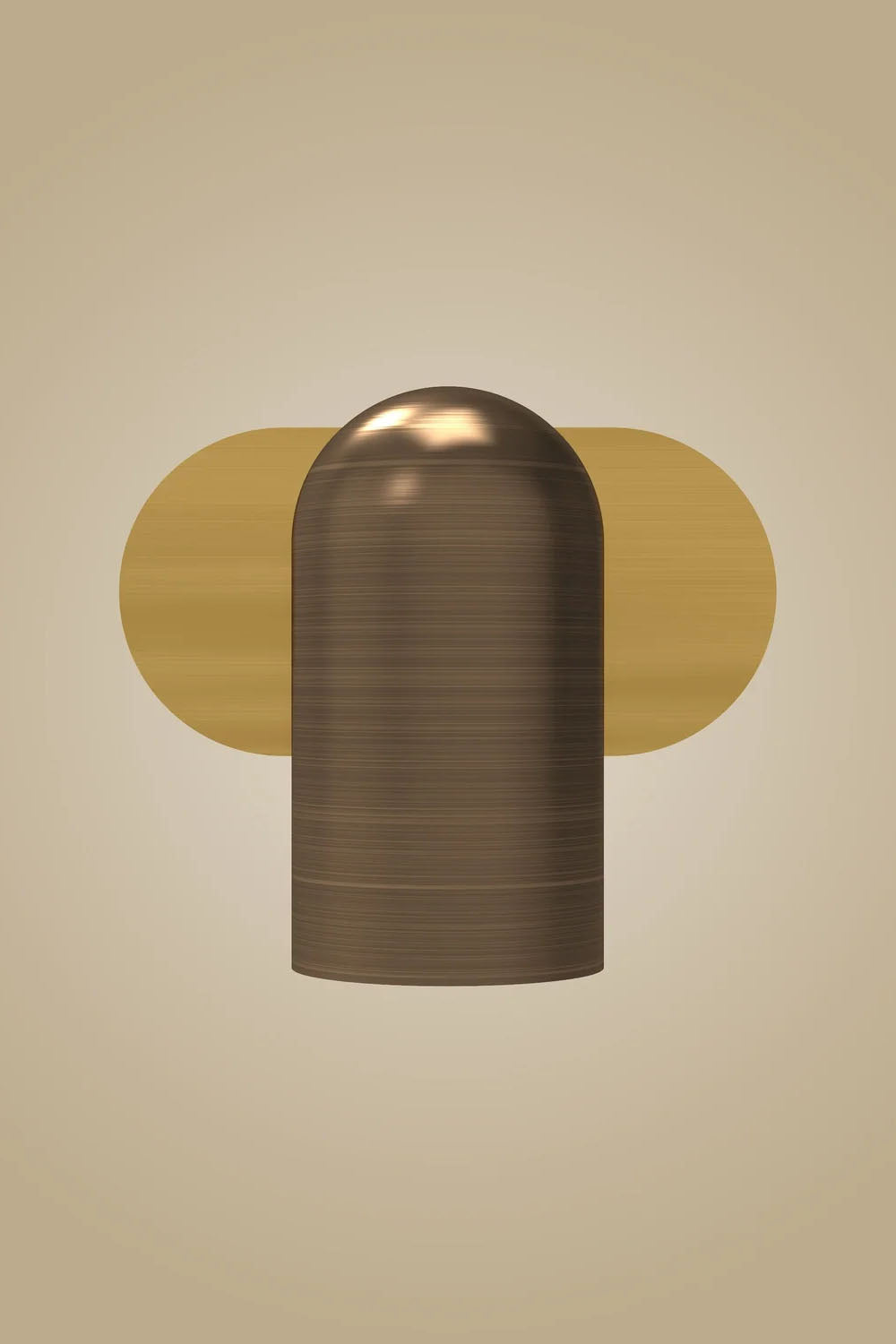 Atolye Store-Tekli Lazer Spot Serisi Koyu Eskitme / Mat Pirinç-Aplik-6-Milagron.com