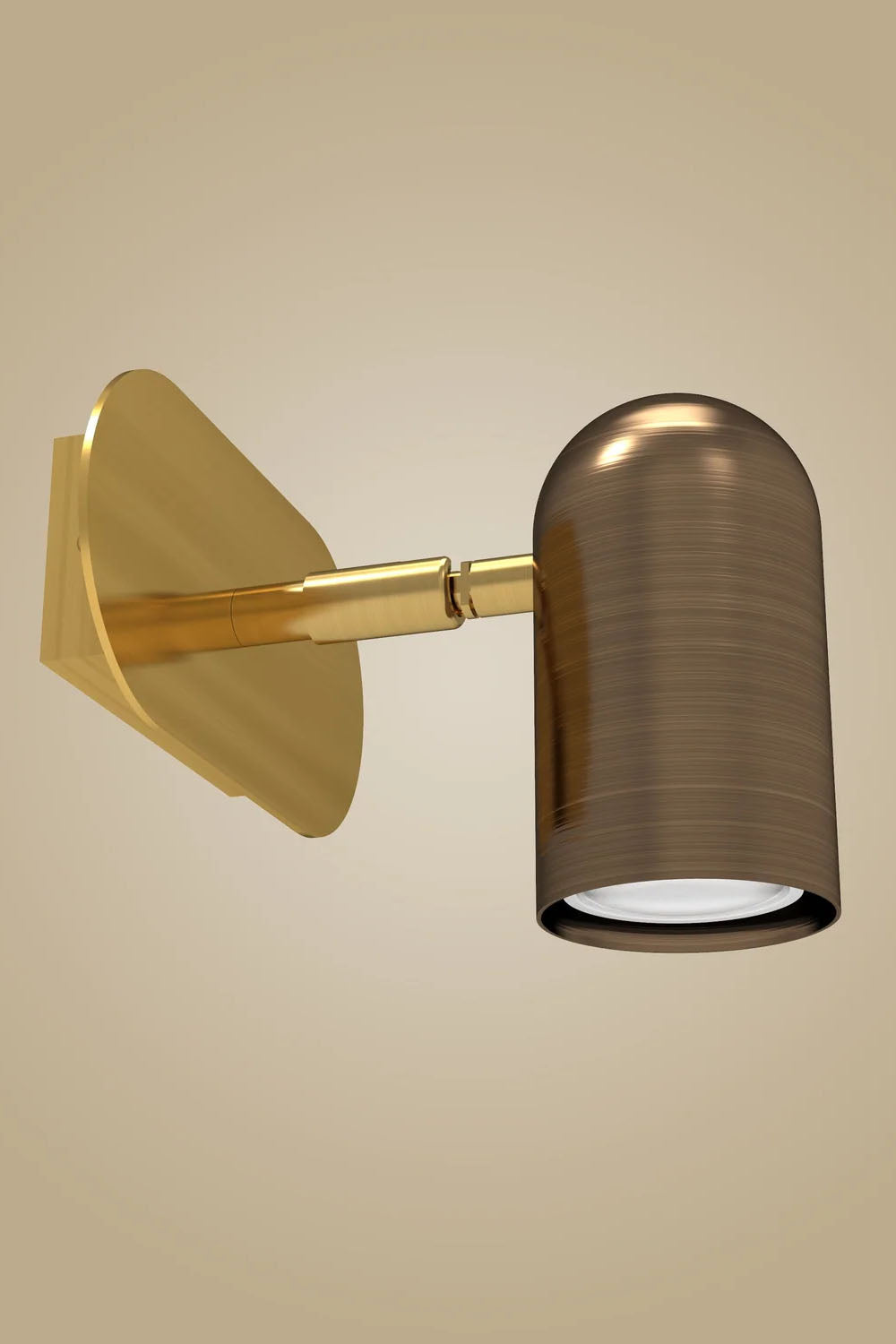 Atolye Store-Tekli Lazer Spot Serisi Koyu Eskitme / Mat Pirinç-Aplik-8-Milagron.com