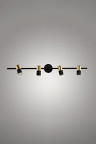 Atolye Store-Tire Spot Dörtlü Mat Pirinç Siyah-Avize-1-Milagron.com