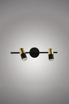 Atolye Store-Tire Spot İkili Mat Pirinç Siyah-Avize-1-Milagron.com